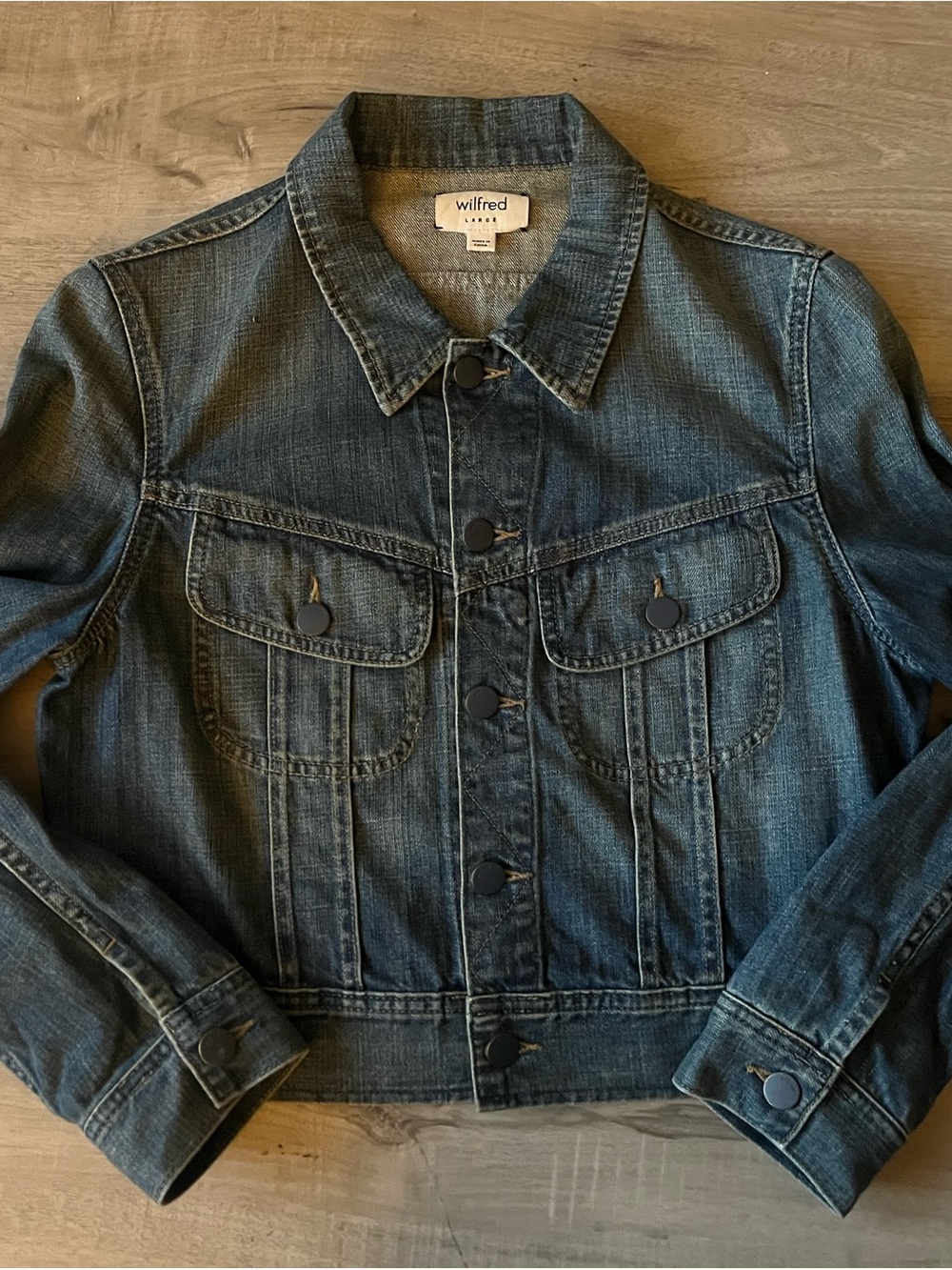 Wilfred Denim Jean Jacket – Women’s Size Large - Picture 2 of 7